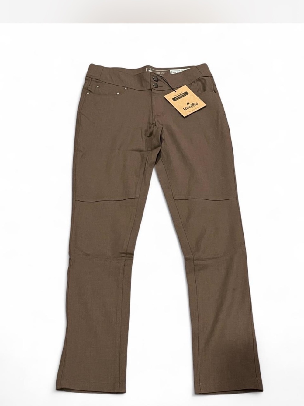 Woolly Longhaul Flex Merino wool blend tech travel hiking carryon Pant brown 4 - Picture 2 of 7